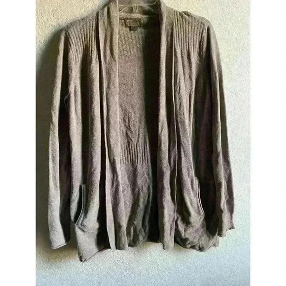 BAREFOOT DREAMS CozyChic  Lite Circle Open Front Cardigan Sweater Lagenlook S - Picture 2 of 12